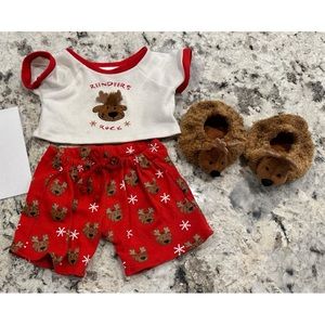 GUC Build A Bear Holiday Reindeer PJs